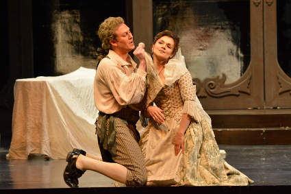 Andriana Chuchman as Susanna and Gordon Bintner as Figaro [Photo by R. Tinker]