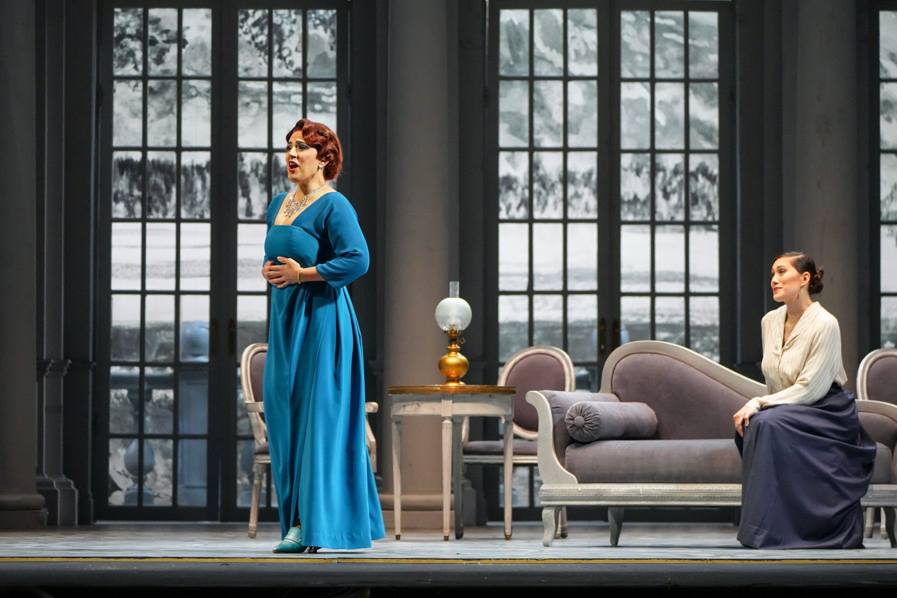 Daniela Mack as Desdemona, with mezzo-soprano Sun-Ly Pierce as Emilia.