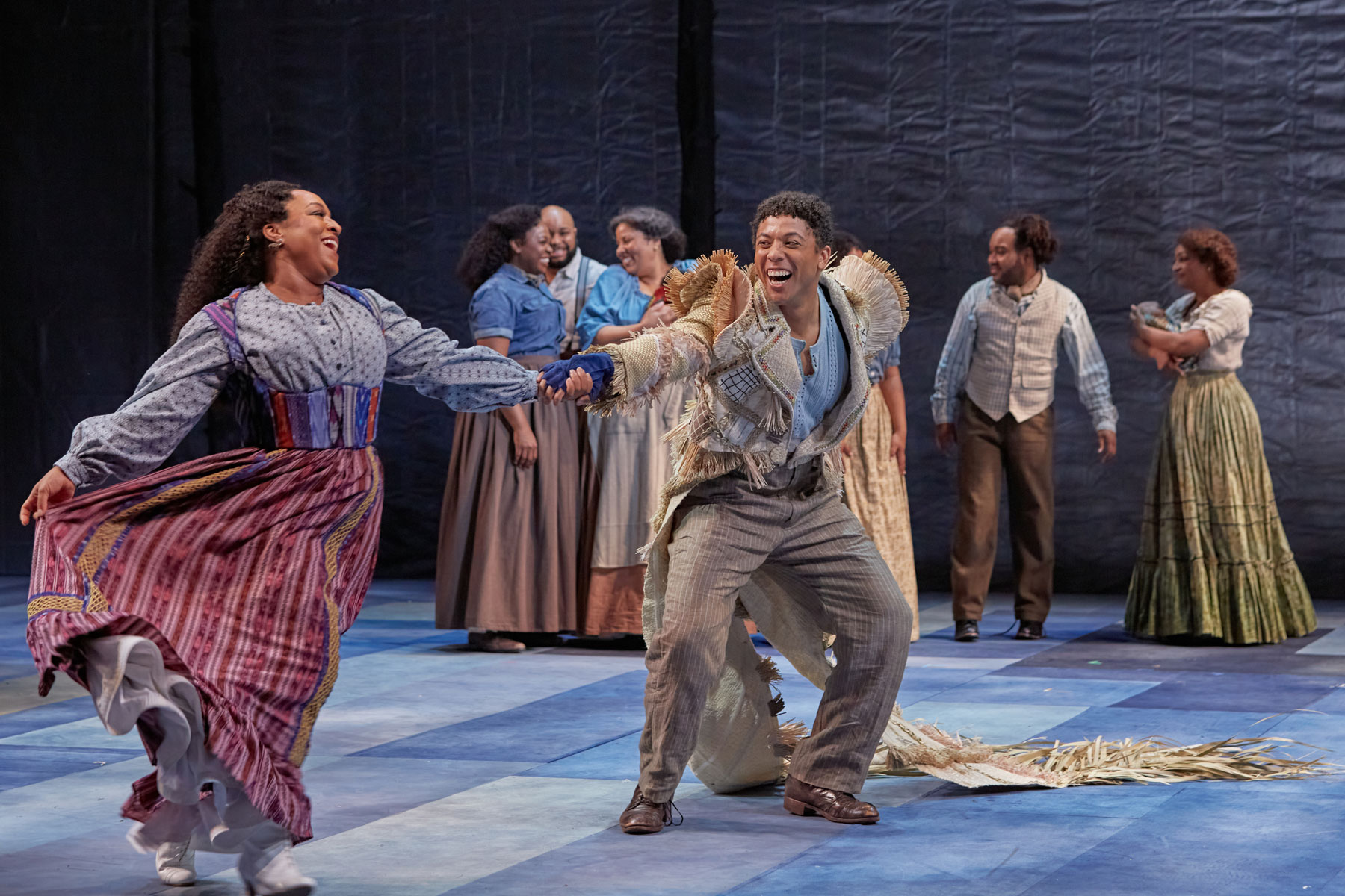 Brandie Inez Sutton as Treemonisha and Justin Austin as Remus in "Treemonisha" by Scott Joplin, reimagined by composer Damien Sneed and librettist Karen Chilton. Photo © Eric Woolsey